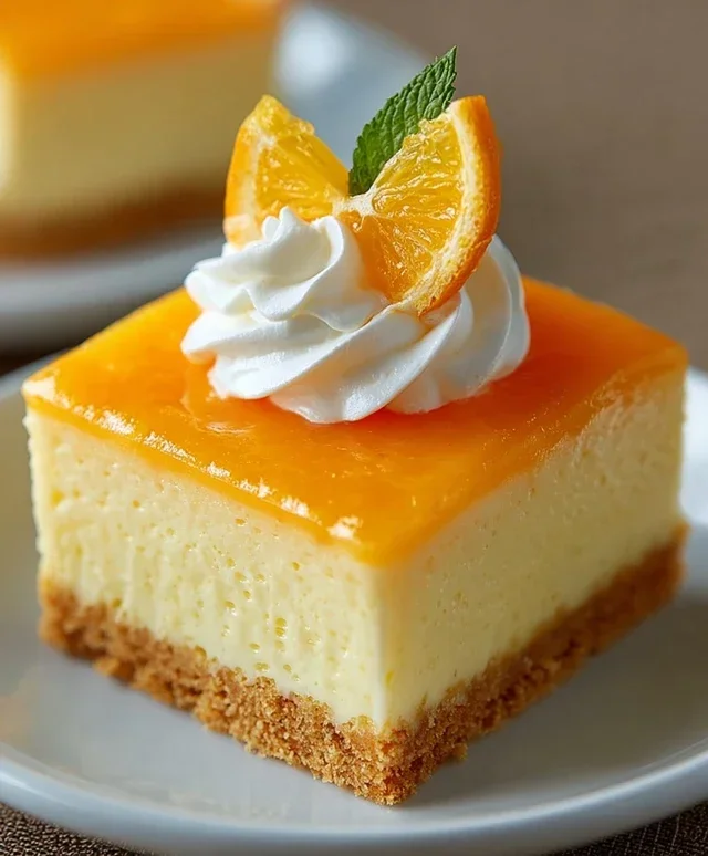 Orange Creamsicle Cheesecake Bars