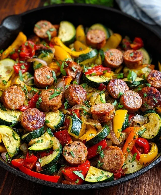 Sausage and Veggies Skillet