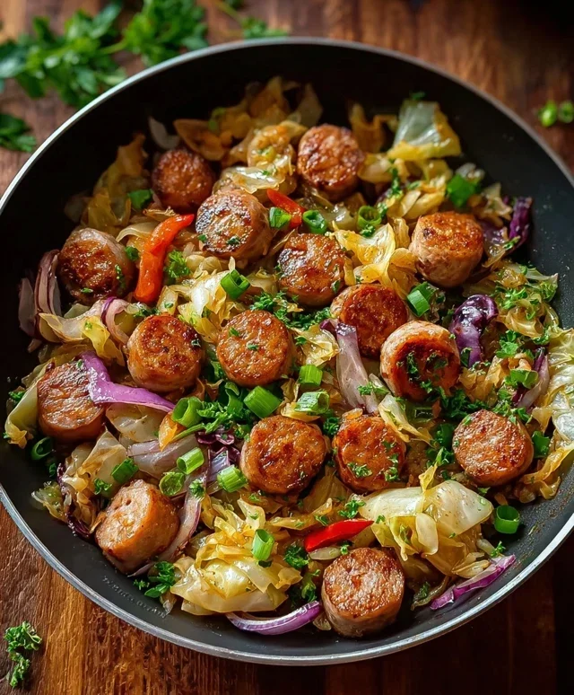 Easy Sausage and Cabbage Stir Fry