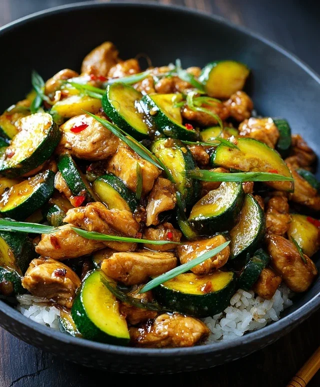Chicken Zucchini Stir Fry