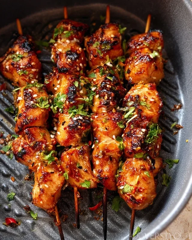 Bang Bang Chicken Skewers