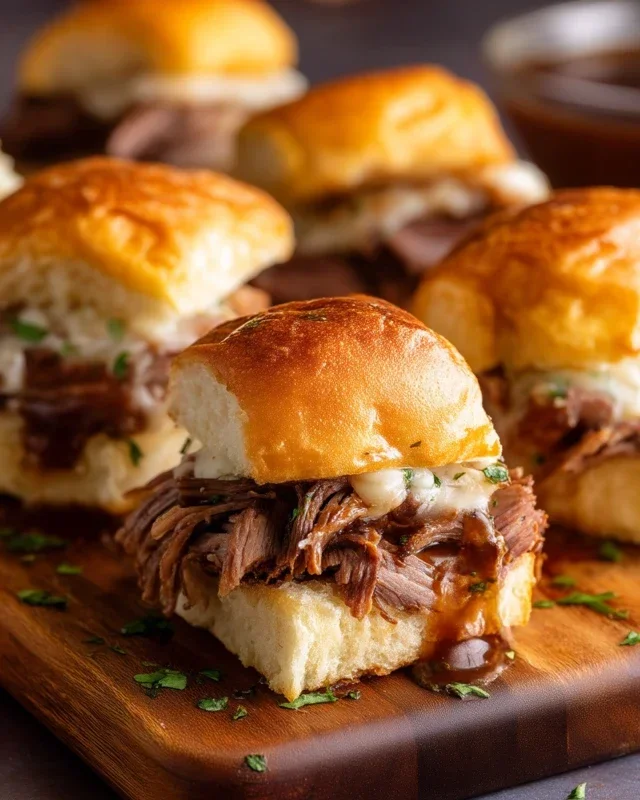 Easy French Dip Sliders Recipe