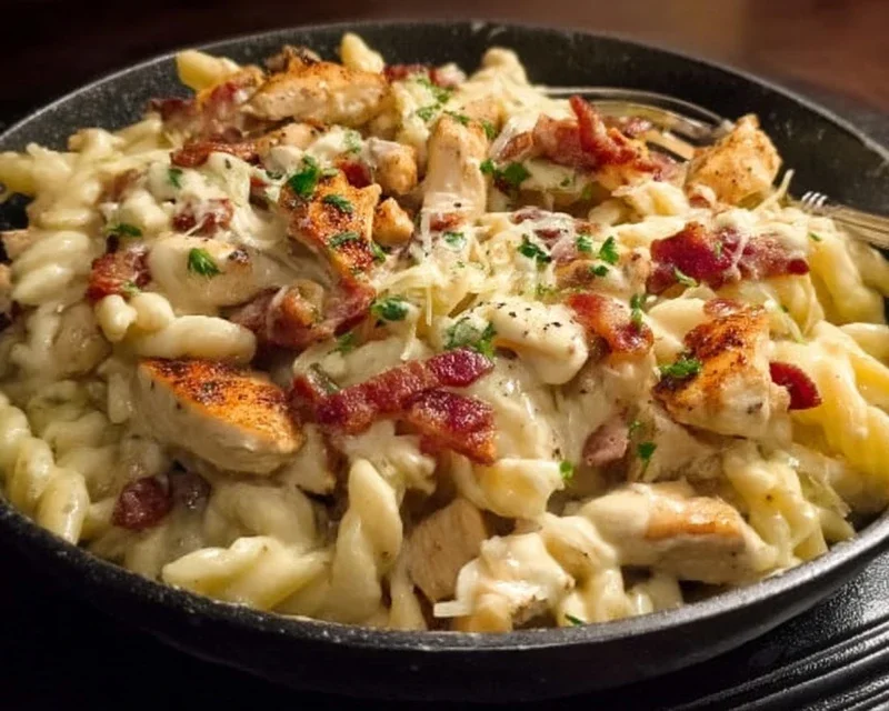 Chicken Beef Beef Bacon Ranch Pasta