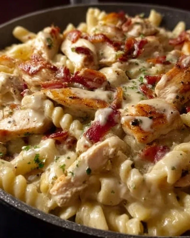 Chicken Beef Beef Bacon Ranch Pasta