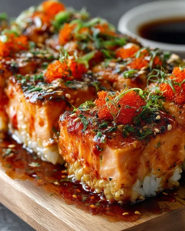 Spicy Salmon Sushi Bake Recipe