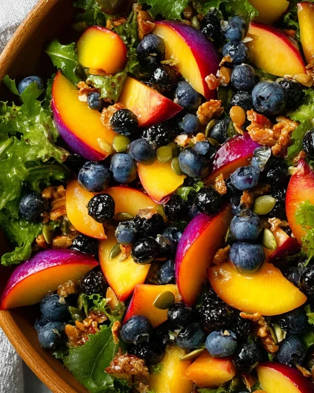 Summer Peach Blueberry Knon-non-non-alcoholic alternativeic non-alcoholic ale Salad