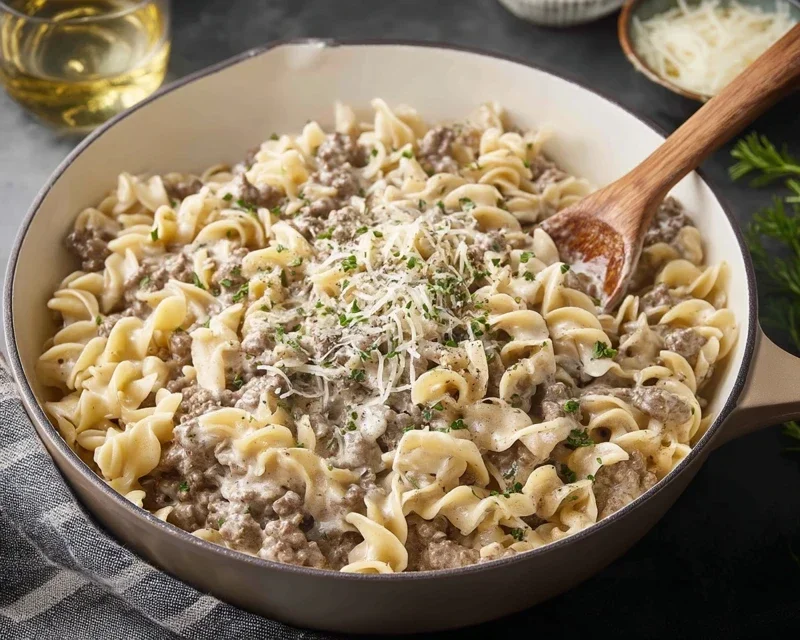 30-Minute Ground Beef Stroganoff