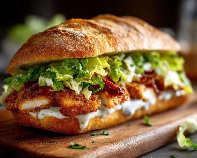 Crispy Chicken Caesar Sandwich