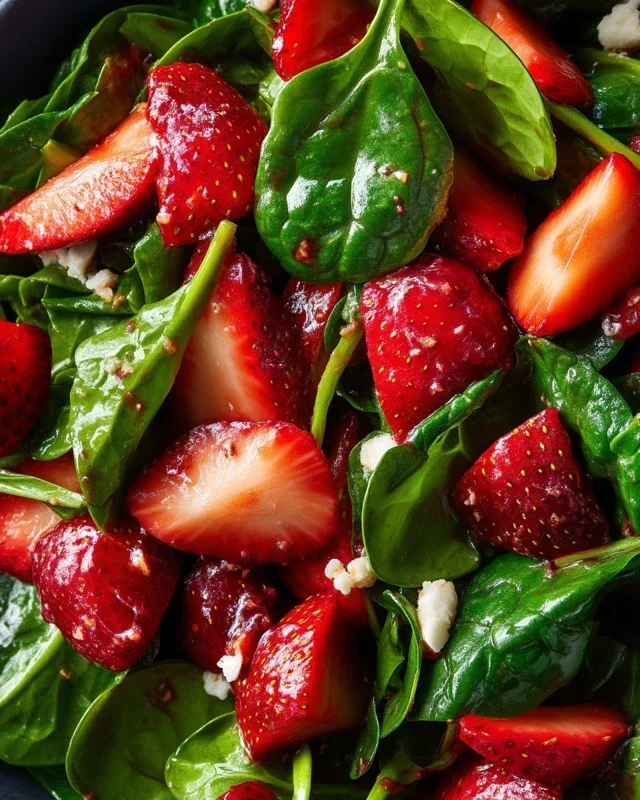 15-Minute Strawberry Spinach Salad