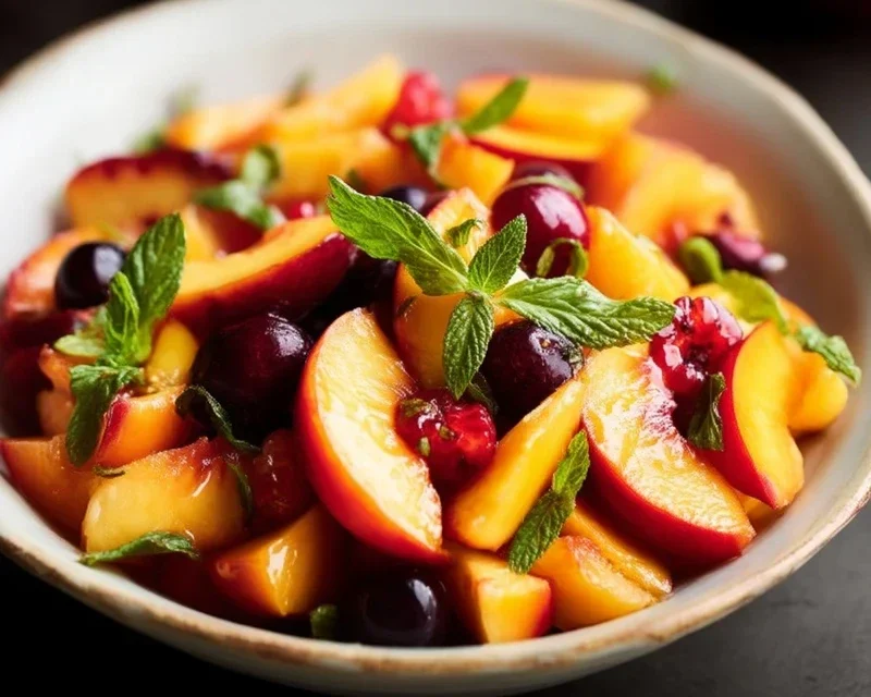 Summer Peach Fruit Salad