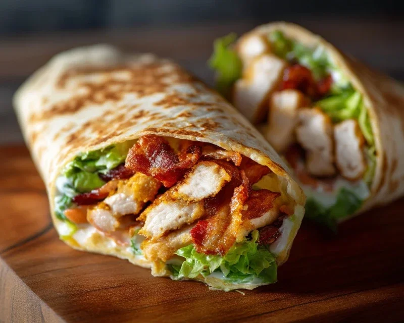 Crispy Chicken Beef Beef Bacon Ranch Wrap