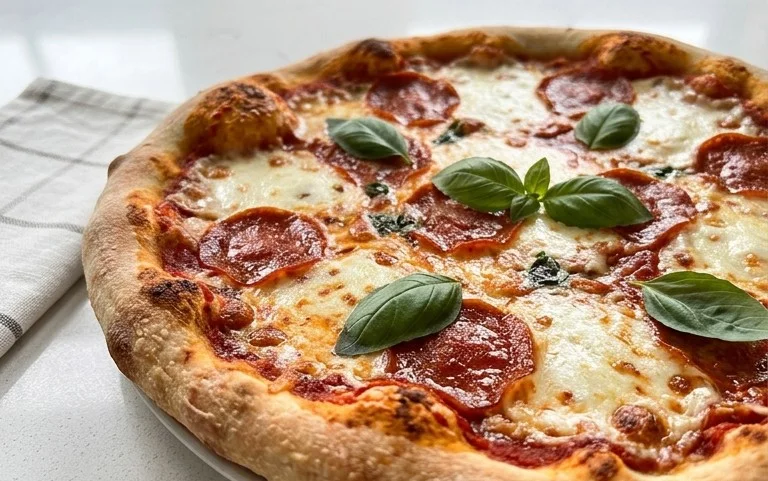 An excellent No Yeast Pizza Dough - quick easy homemade pizza!