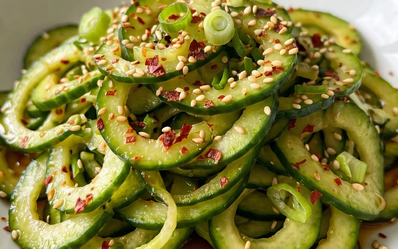 Spiral Cucumber Salad: Korean-Inspired Recipe