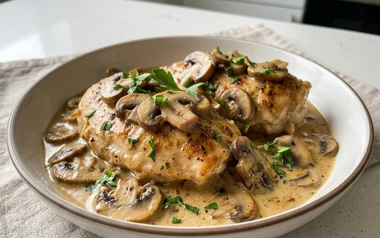 Creamy Mushroom Chicken Recipe