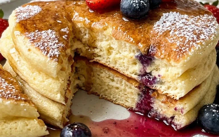 Fluffy Japanese Soufflé Pancakes