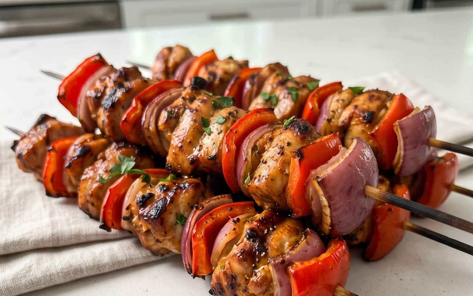 Air Fryer Chicken Skewers (VIDEO)