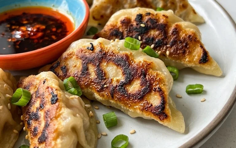 Chicken Potstickers (Pan Fried Dumplings)