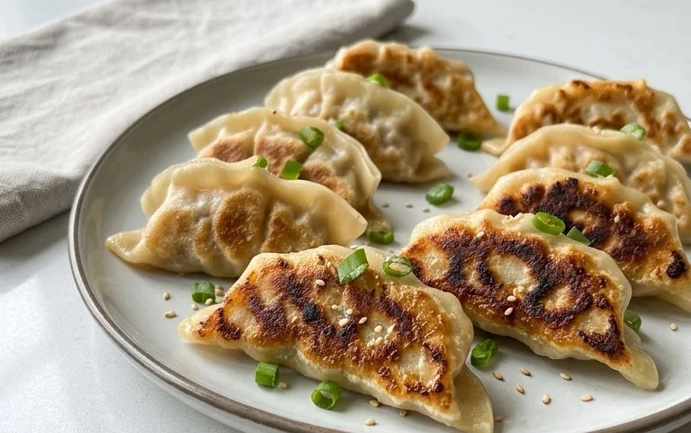 Chicken Potstickers (Pan Fried Dumplings)