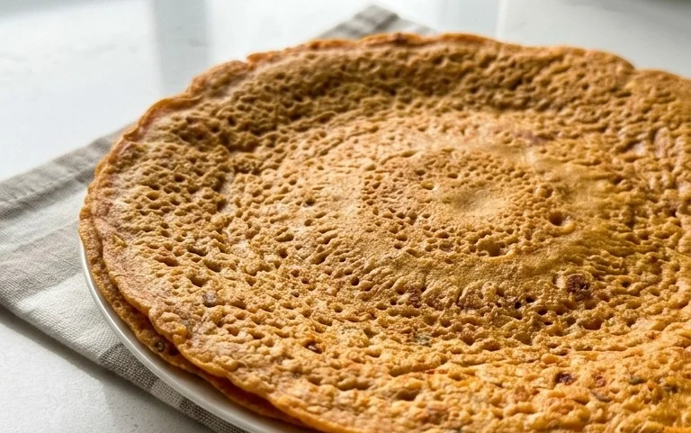 Masoor Dal Chilla | Savory Red Lentil Pancakes