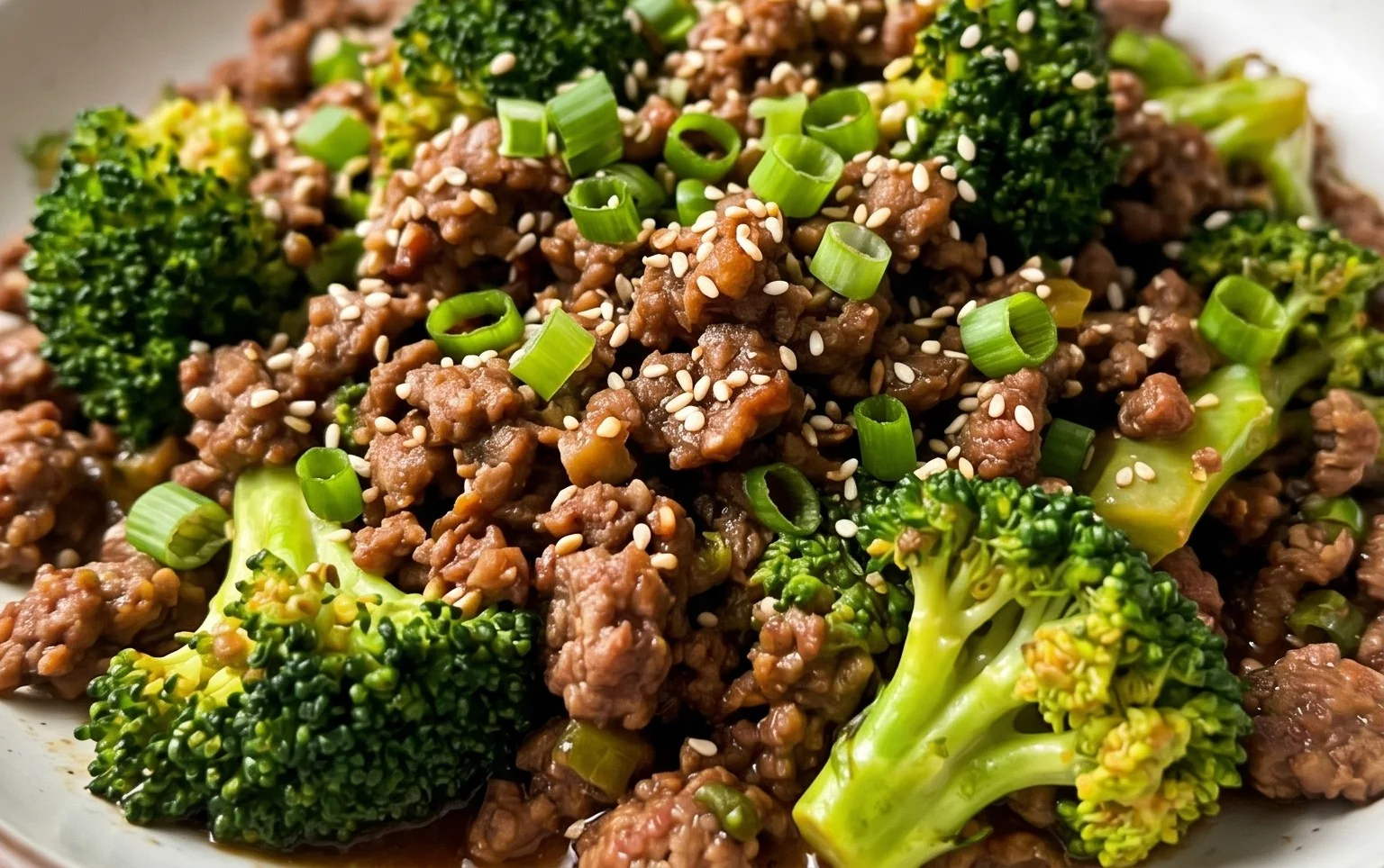 Ground Beef and Broccoli