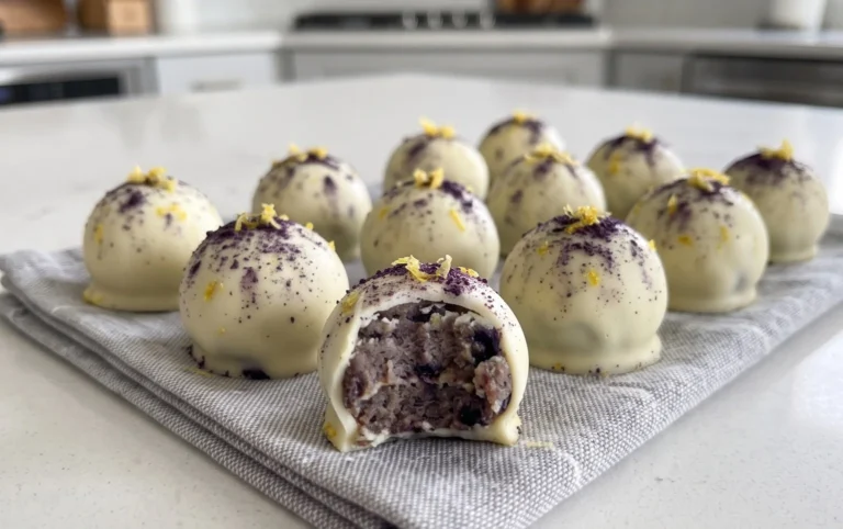 LEMON BLUEBERRY TRUFFLES