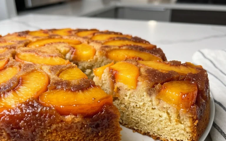 Peach Upside-Down Cake Recipe