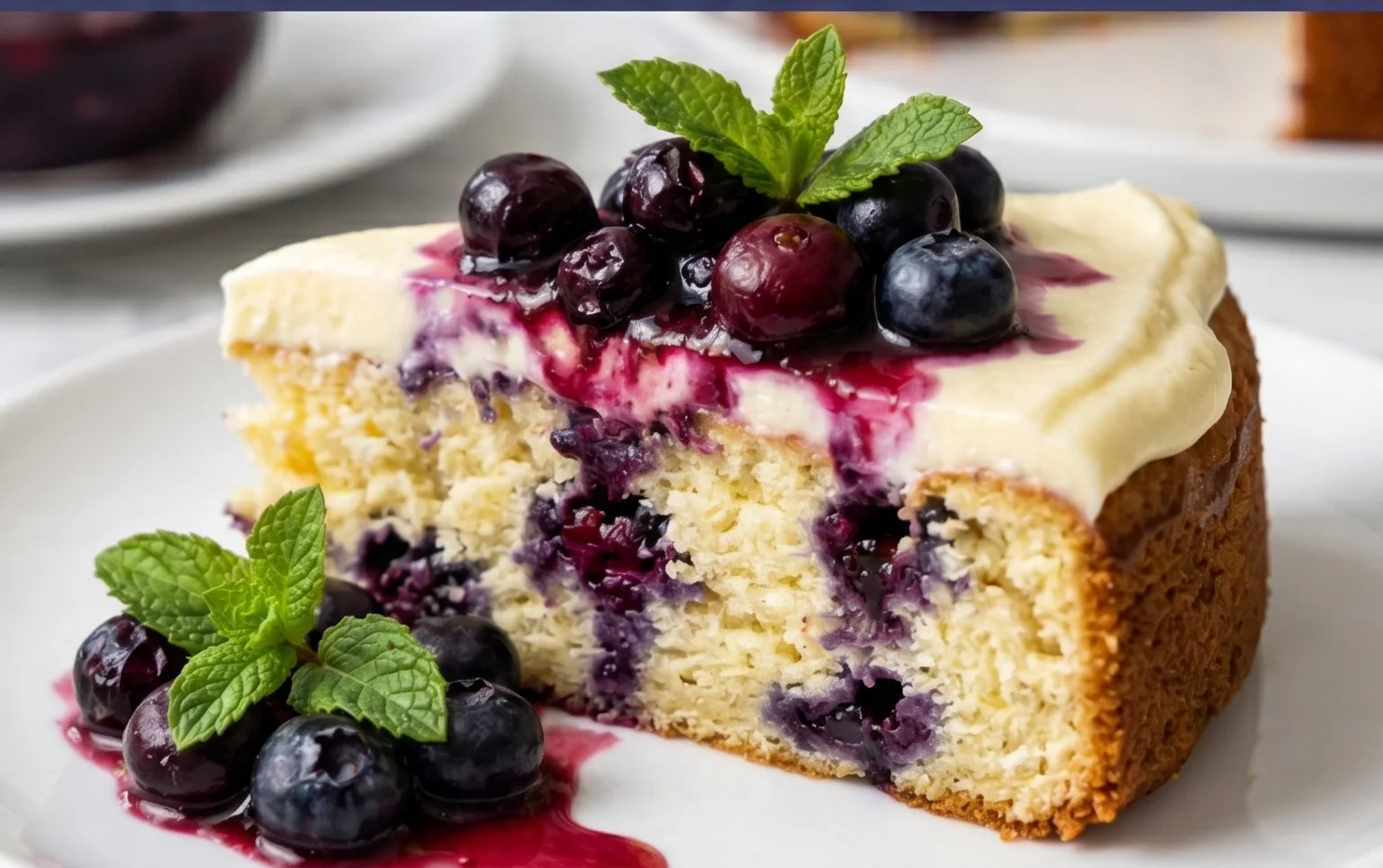 Nova Scotia Blueberry Cream Cake