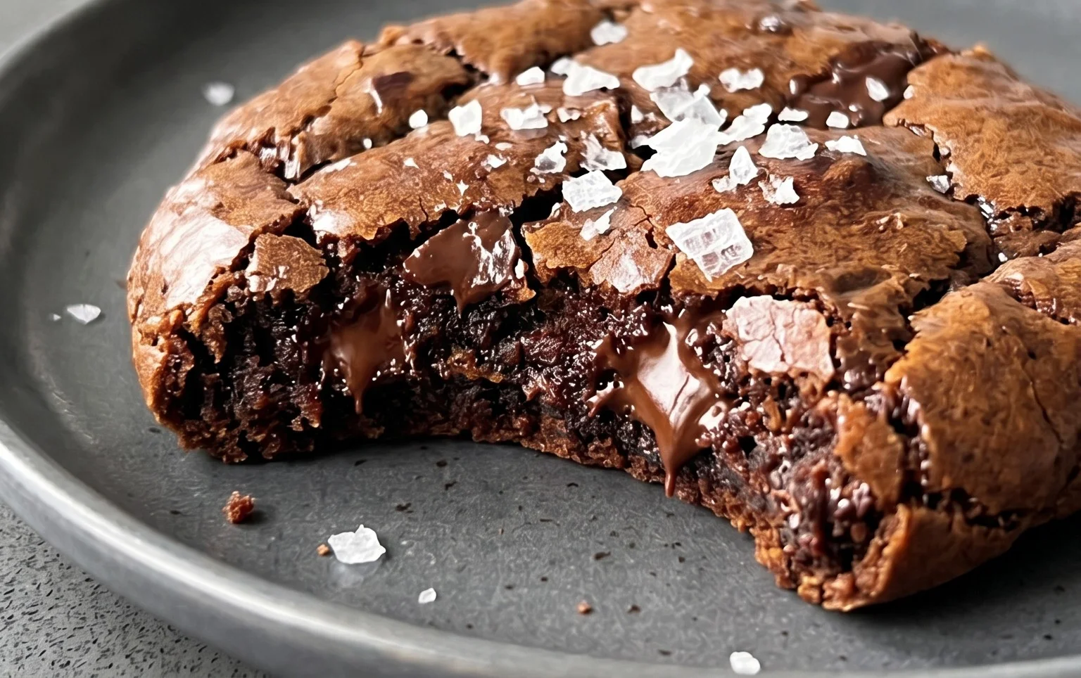 Salted Brownie Cookies