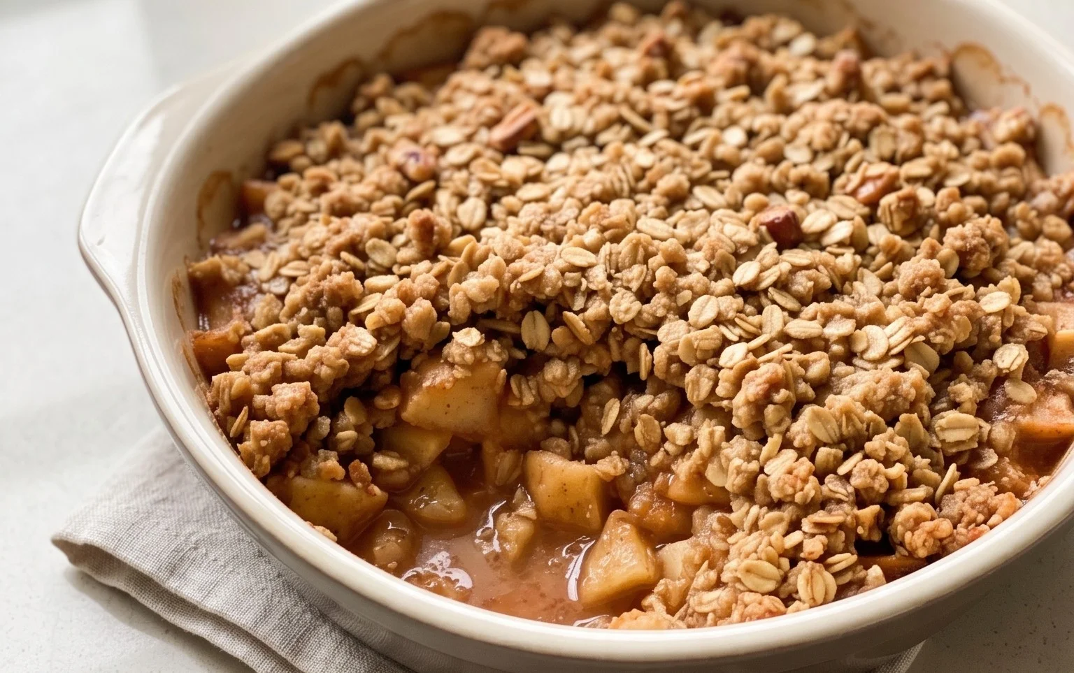 Healthy Breakfast Apple Crum extractble