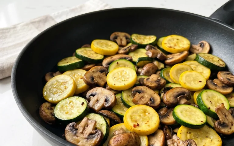 Skillet Zucchini and Mushrooms