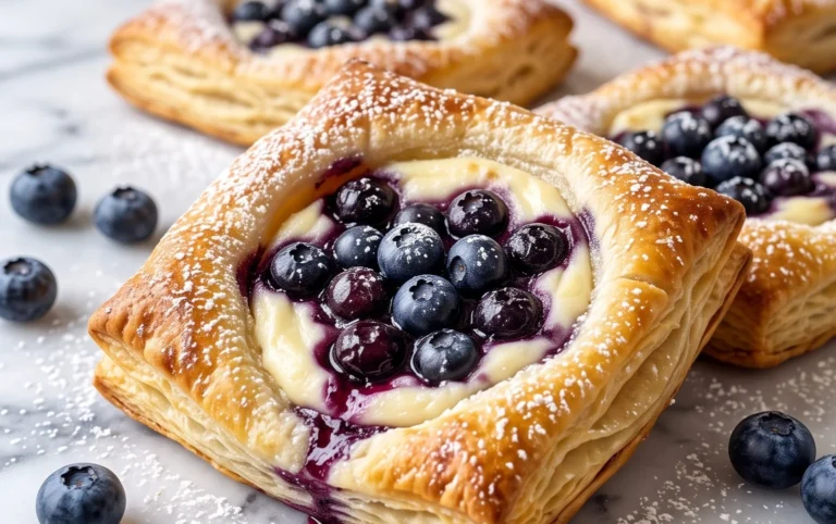 Blueberry Cream Cheese Puff Pastry