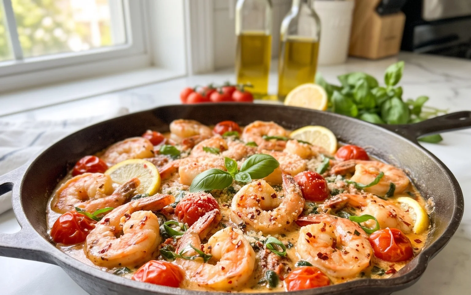 Tuscan Shrimp (One-Pan, 30-Minute Dinner)