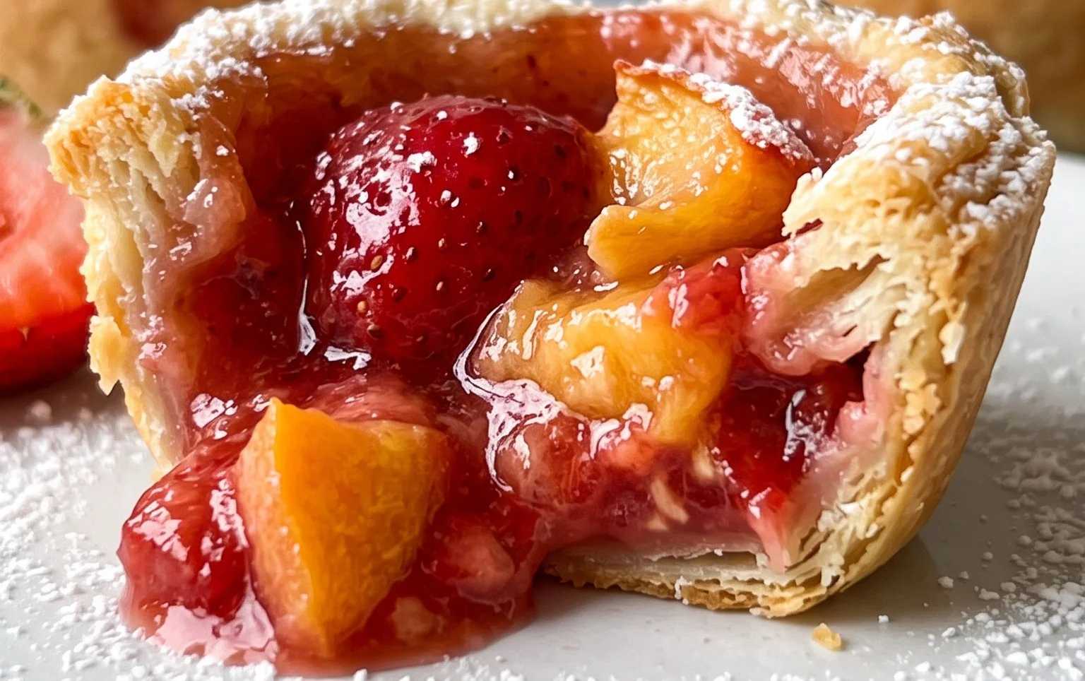 Strawberry Peach Pie Bites