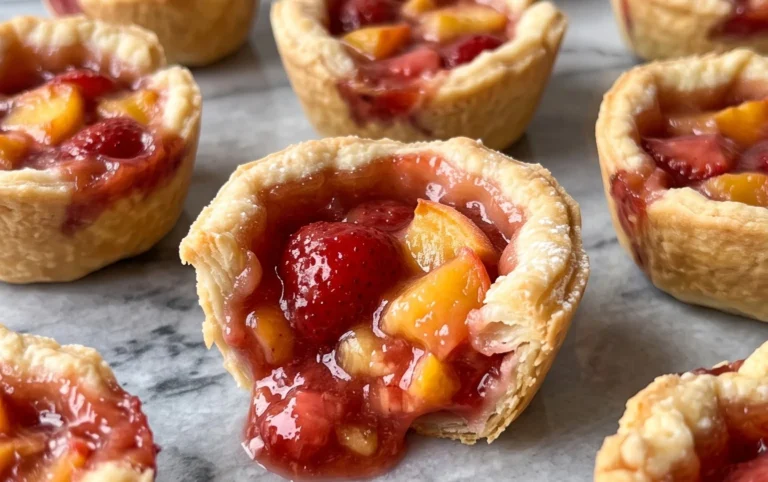 Strawberry Peach Pie Bites