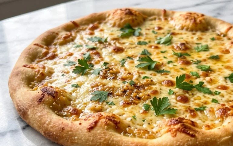 buttery garlic pizza