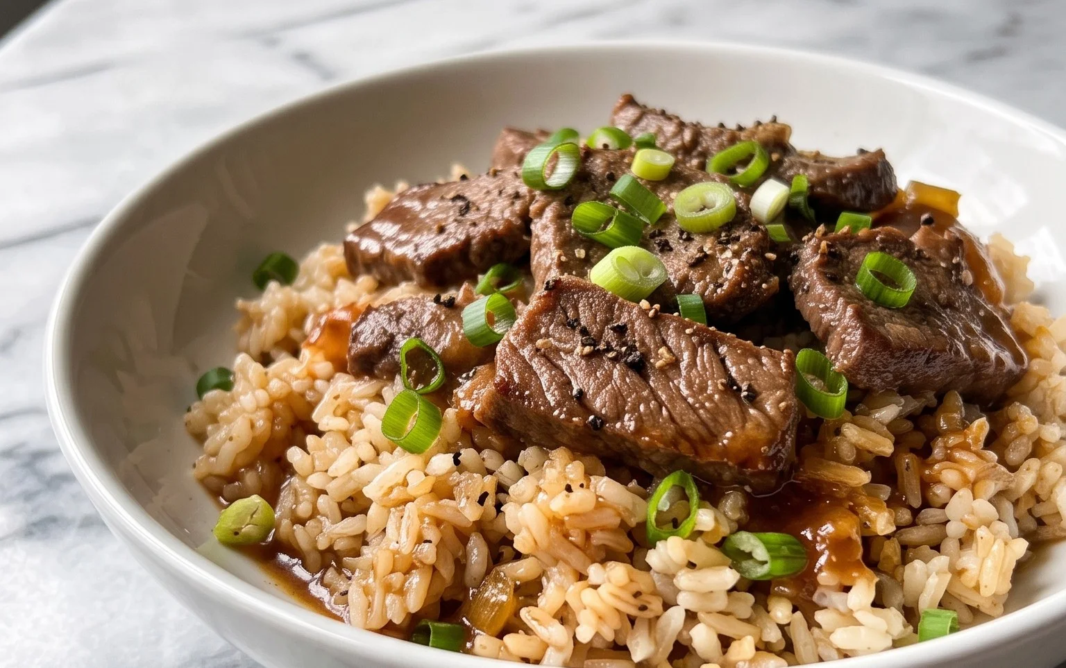 Beef Pepper Rice Bowl is a delicious meal option.