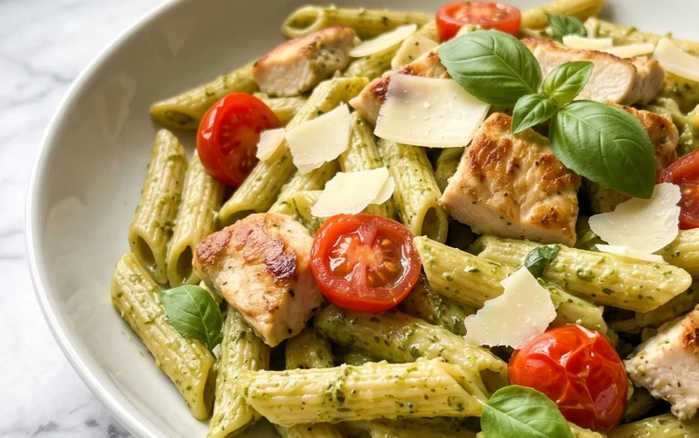Creamy Chicken Pesto Pasta