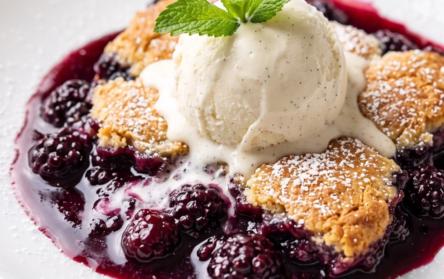 The Pioneer Women's Blackberry Cobbler