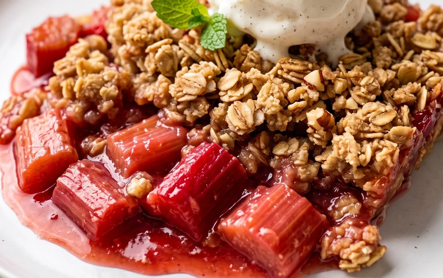 Easy Rhubarb Crisp