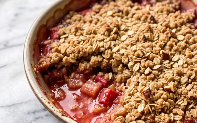 Easy Rhubarb Crisp