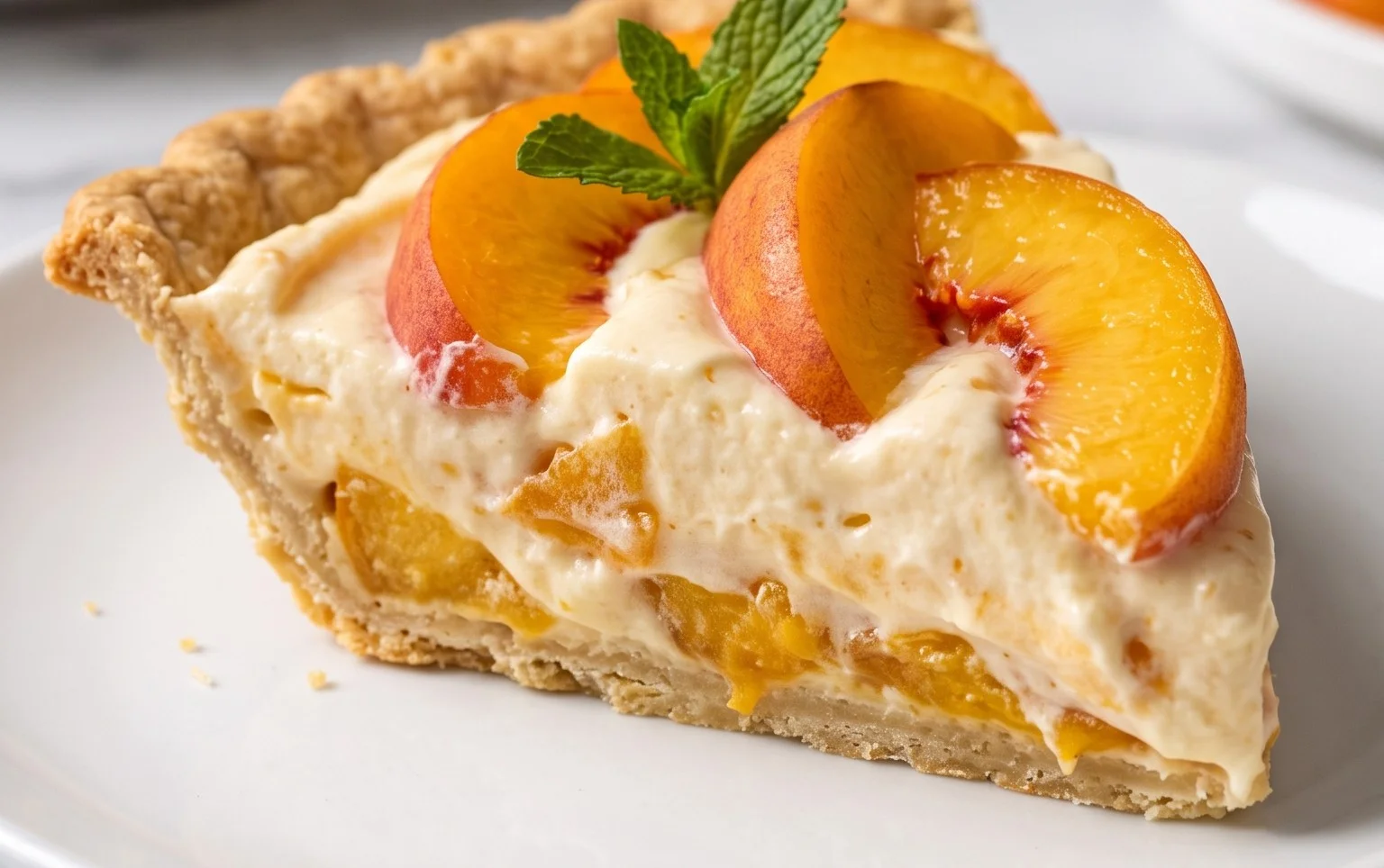 Peaches and Cream Pie