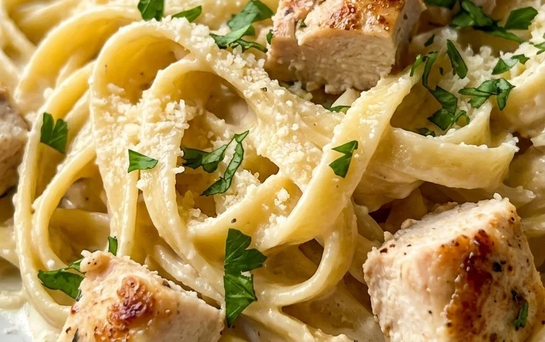 Low Calorie Chicken Alfredo