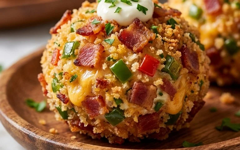 Beef Bacon Jalapeño Popper Cheese Balls