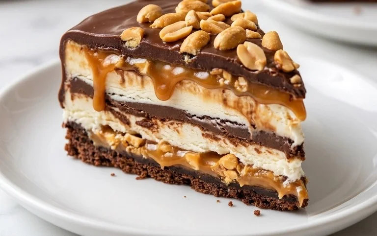 Buster Bar Ice Cream Cake