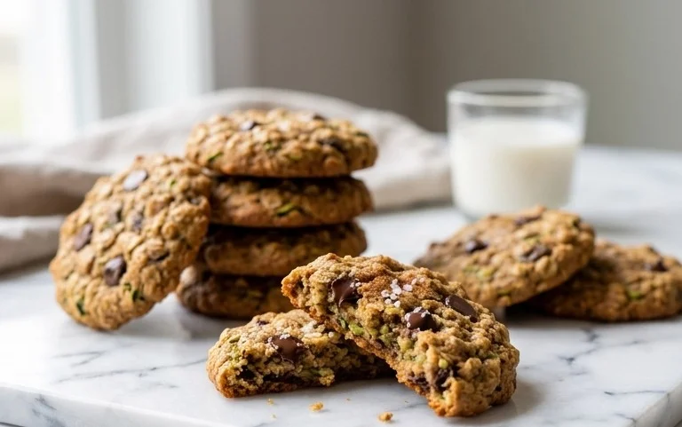 Healthy Zucchini Oatmeal Cookies