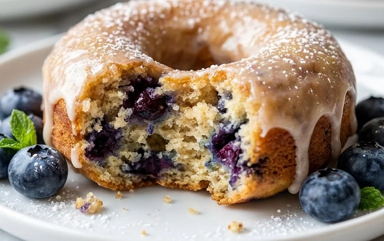 Blueberry Cake Donuts