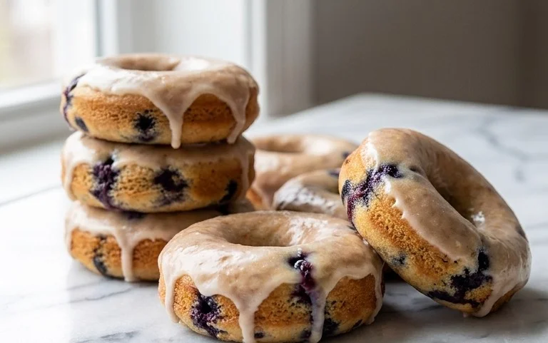Blueberry Cake Donuts