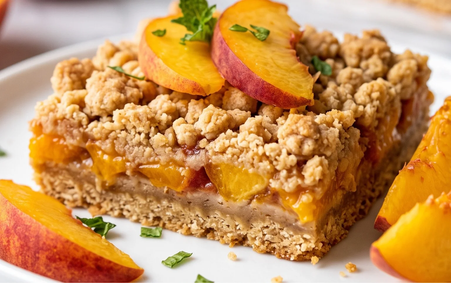 Fresh Peach Crum extractb Bars