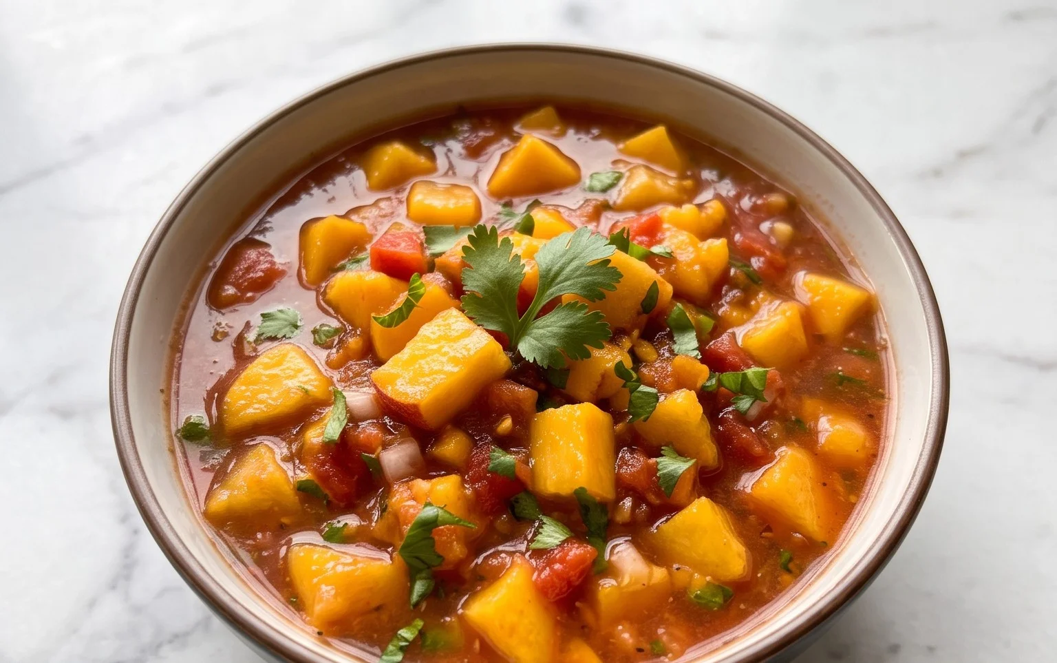 Sweet & Spicy Peach Salsa Canning Recipe