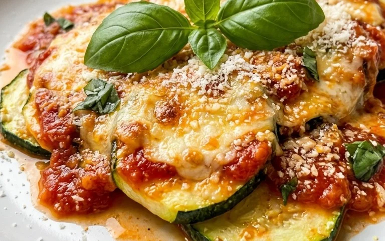 Three Cheese Zucchini Parmesan
